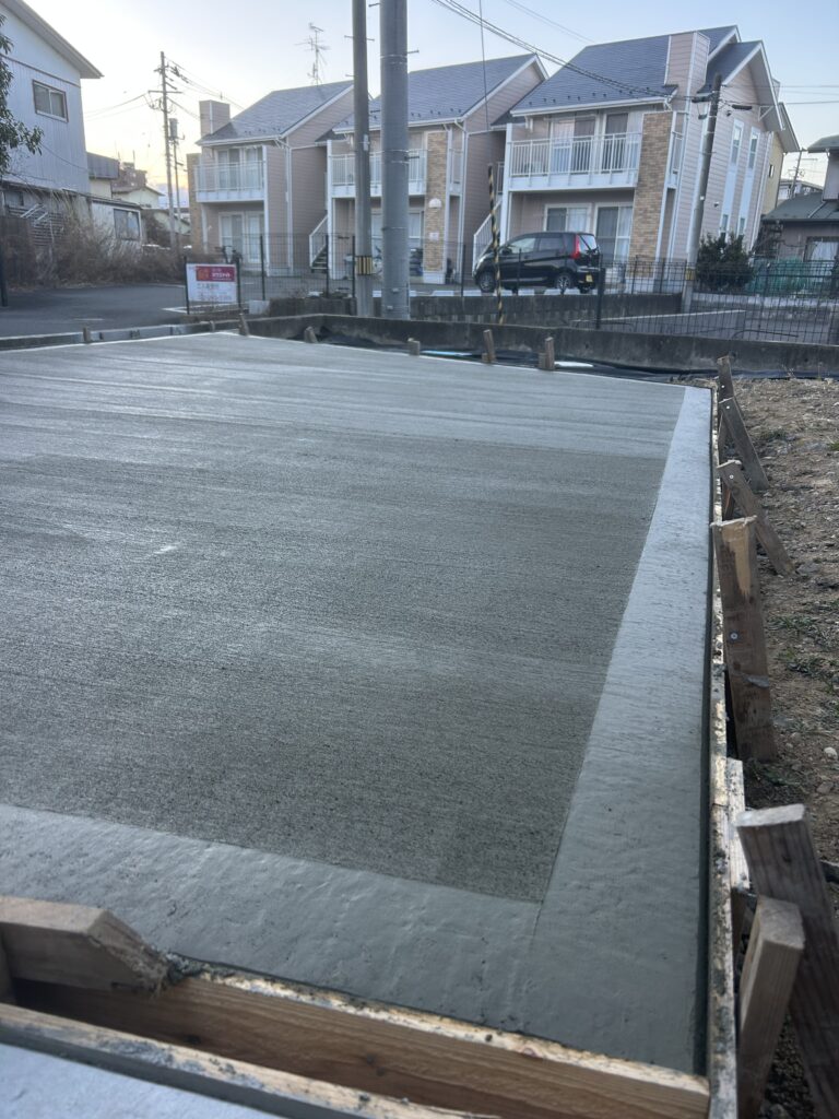 仙台太白区　新築土間コンクリート工事