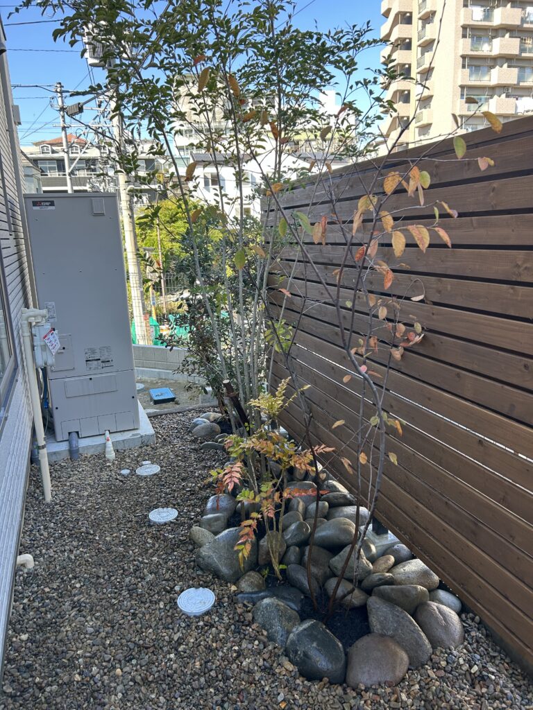 仙台市青葉区　玉石のロックガーデン　施工事例